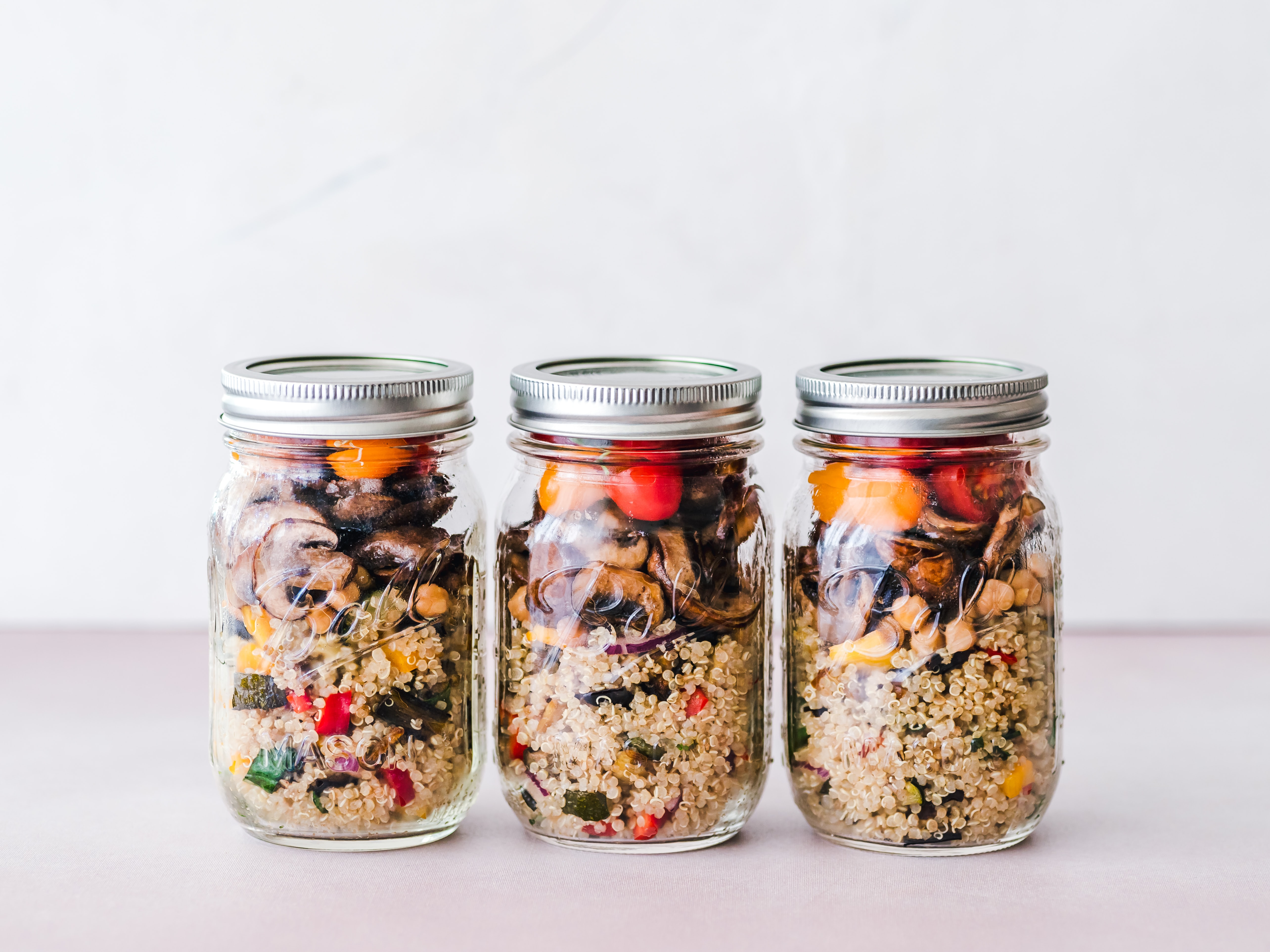 jars of grains