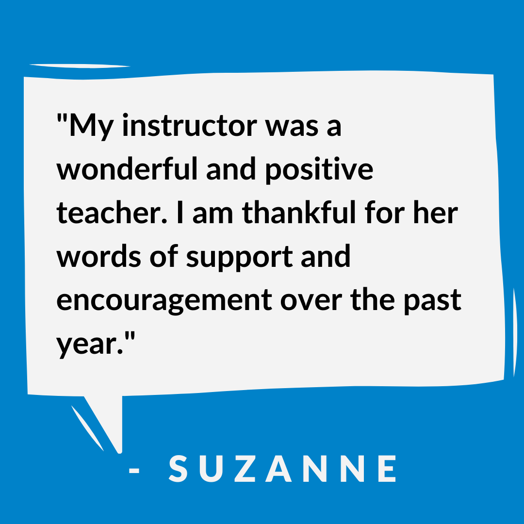 Success story - Suzanne