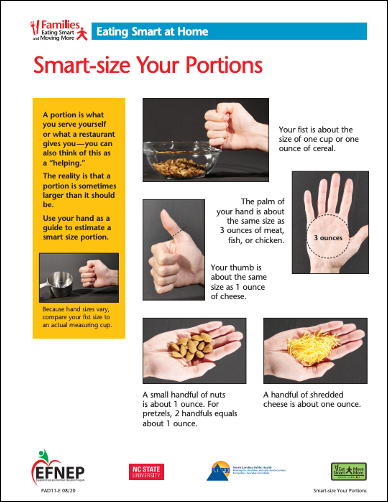 Smart Size Portions handout