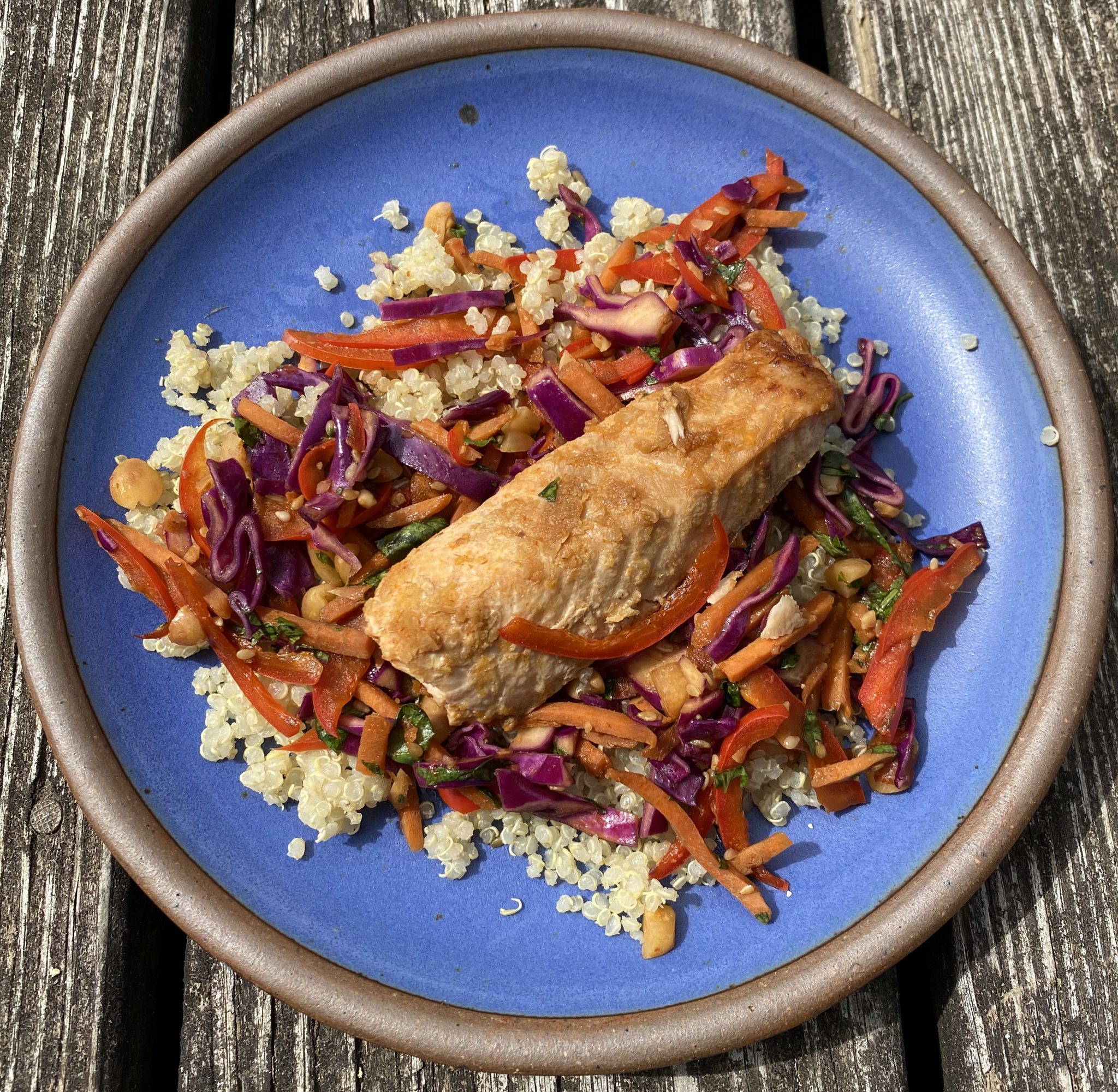 Leftover Salmon & Quinoa Salad Eat Smart, Move More, Prevent Diabetes