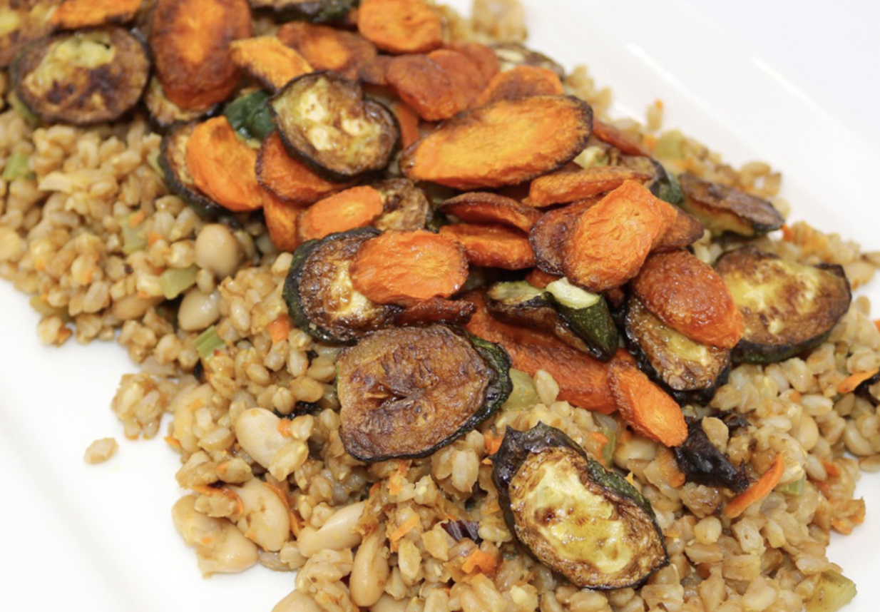 Farro, Bean, and Roasted Vegetable Salad Eat Smart, Move More