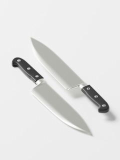Two 8 inch chef's knives.